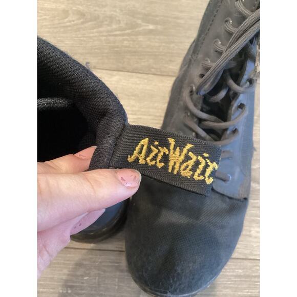 Dr. Martens Doc Combs J Combat Lace Up Boot Canvas Zip Black EU 38 Men 6 Women 7 - Picture 9 of 11